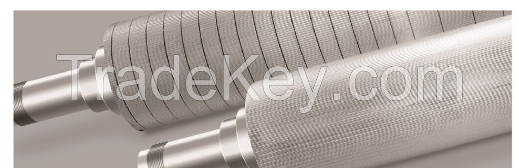 Chrome plating corrugating rolls used on single facer 