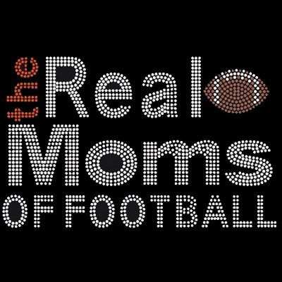 the real moms of football rhinestone transfers 