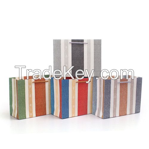 colorful and fashional valentine's day gift paper bag with rope hand for wholesale and custom make