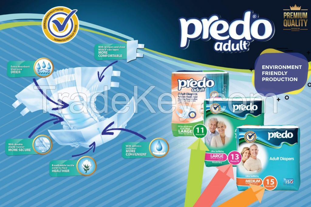 PREDO ADULT DIAPERS By PREDO SAGLIK URUNLERI SAN. VE TIC. A.S.