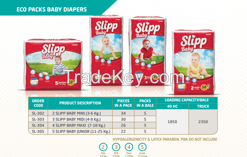 Slipp Bebe Baby Diapers By Predo Saglik Urunleri San Ve Tic A S Turkey