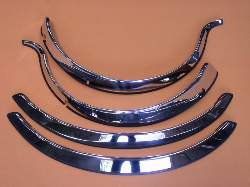 Stainless steel fender trim