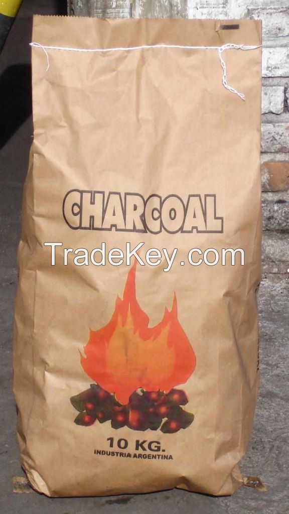 Perfect Printed Brown Kraft Charcoal Paper Bags