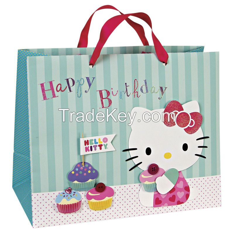 High Quality Color Printed Lovly Paper Gift Bag