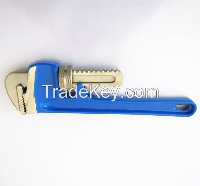 Non sparking aluminum bronze alloy pipe wrench