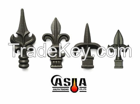 iron casting spear, decorative iron spearhead