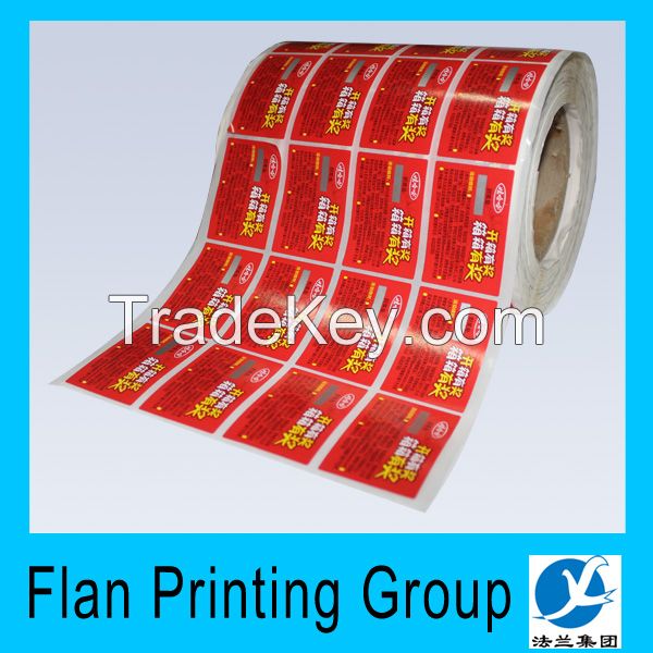 Roll label/sticker manufacturer