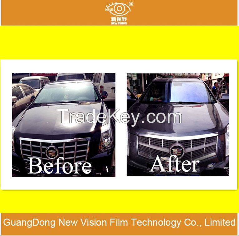 High visible light transmittance Anti-glare solar control window film 2mil anti-scratch chameleon car tint film