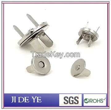 JIDEYEHigh quality 18x2mm nickle color metal magnetic snaps