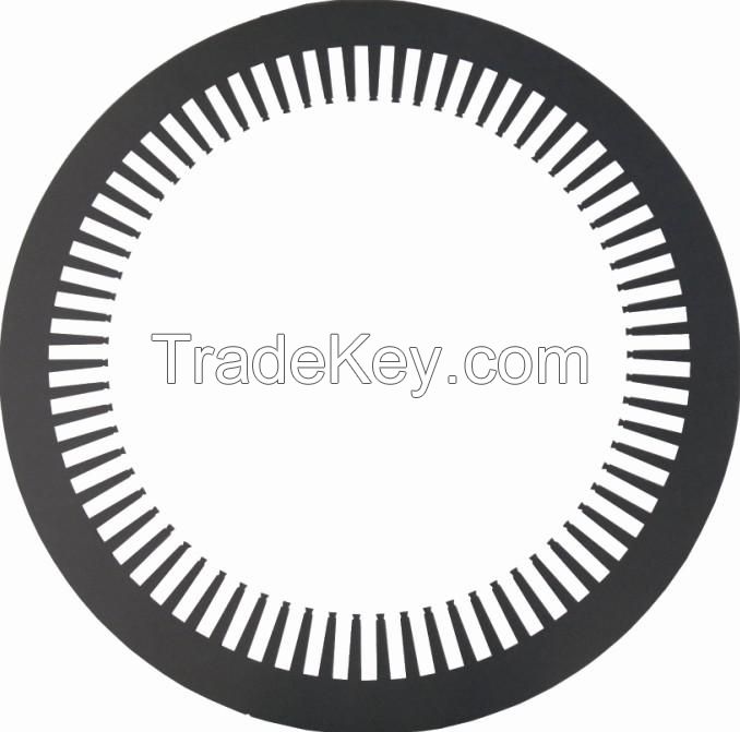 Stator and rotor lamination for high-voltage motor