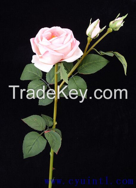 28 inch real touch PU artificial flowers rose wedding decoration