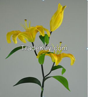 37 inch real touch artificial flower tigher lily