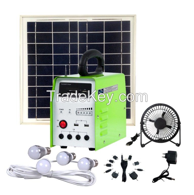 2015 Hot Sell 10W Mini Home Solar Lighting System;Solar Energy System