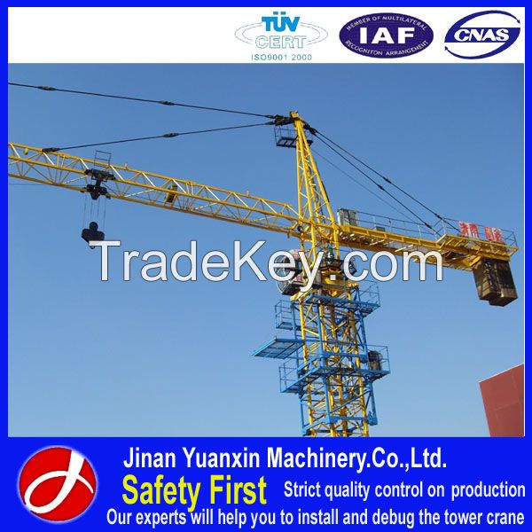 China good quality 4 tons YX50-5008A Single-gyration new tower crane