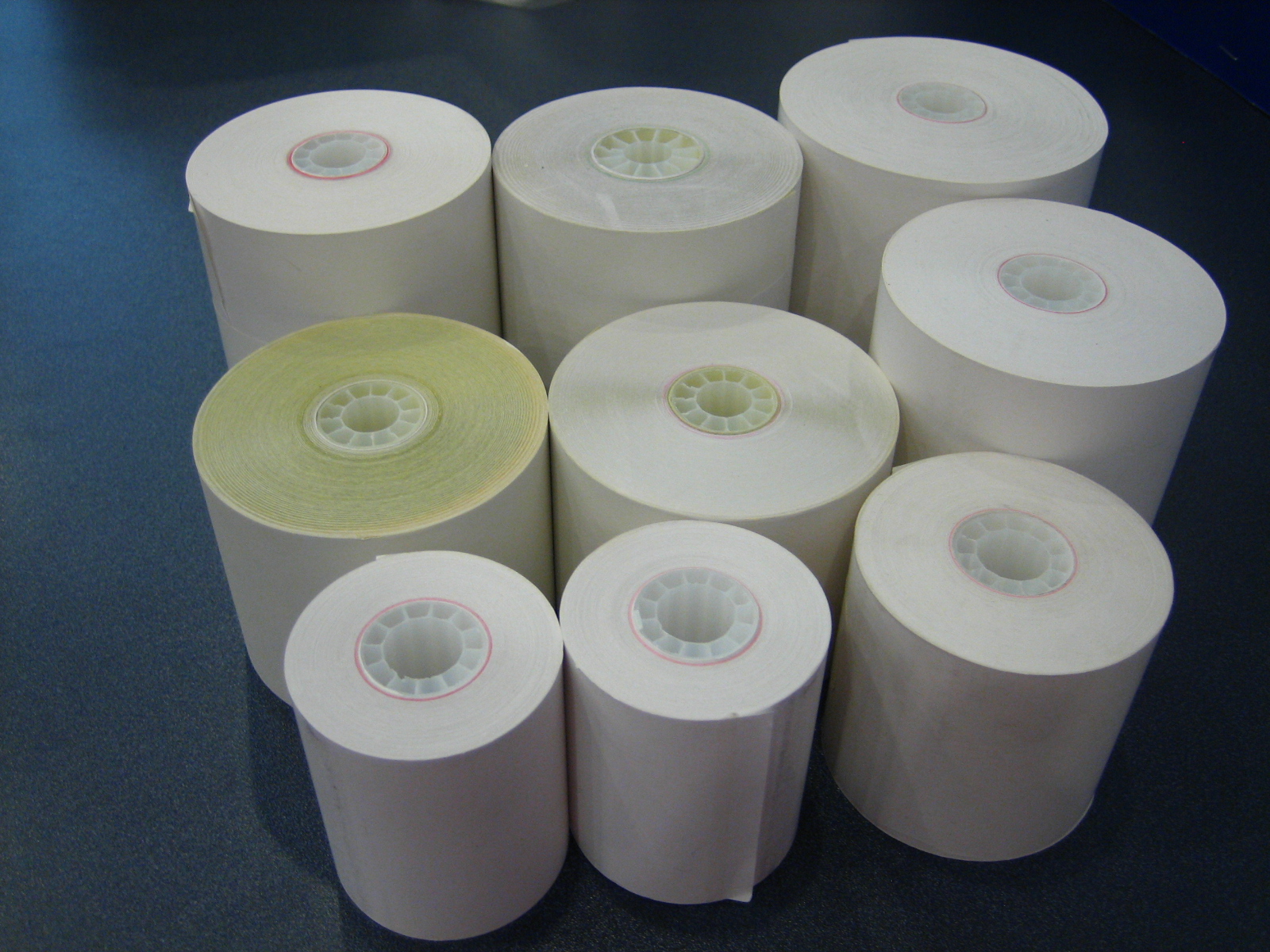 cash register paper rolls and thermal paper rolls