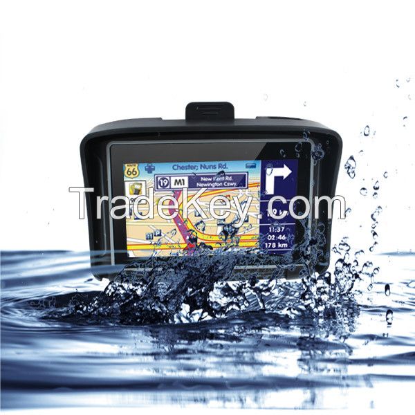 Waterproof Moto GPS With Bluetooth Intercom Helmet Headset Motorcycle