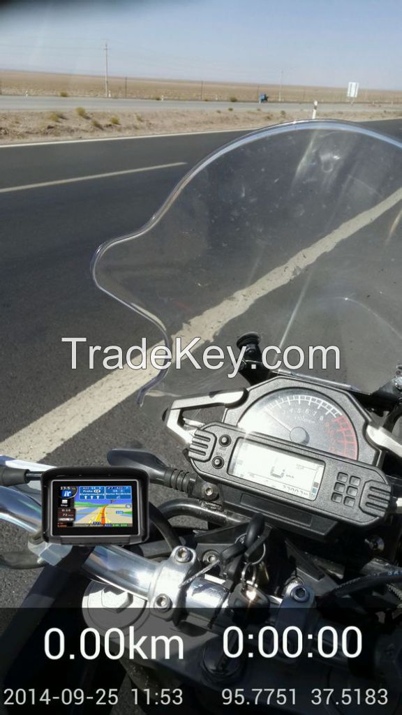 Waterproof Moto GPS With Bluetooth Intercom Helmet Headset Motorcycle