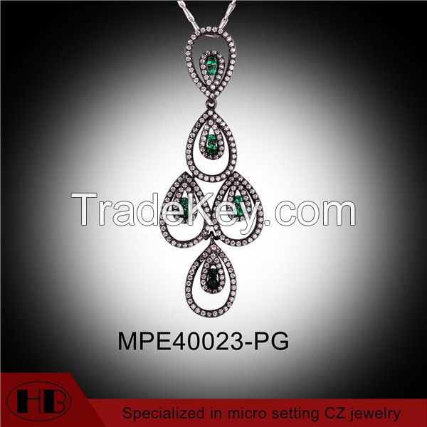 High Quality Fashion Chandelier 925 Solid Silver Pendant