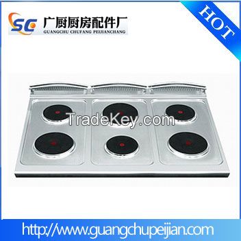 stainless steel cooktops/faceplate/top panel/top cover forElectric 6-plate Cooker