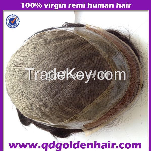 Fast Shipping Mono Toupee With Pu Surround