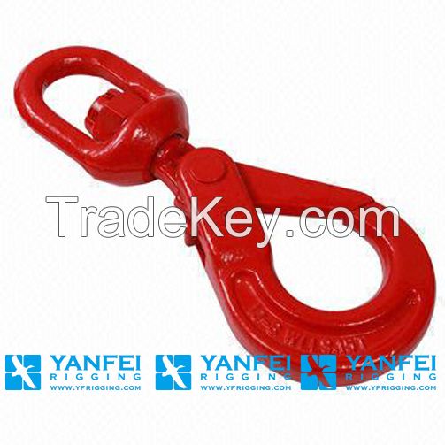 Stainless Steel Hook, G80 Swivel Self Locking Hook for Rigging Hardwar