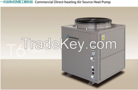 Air source heat pump works once heating unit 