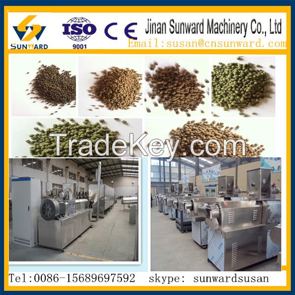 Fully automatic Cat dog pet feed extruder machine