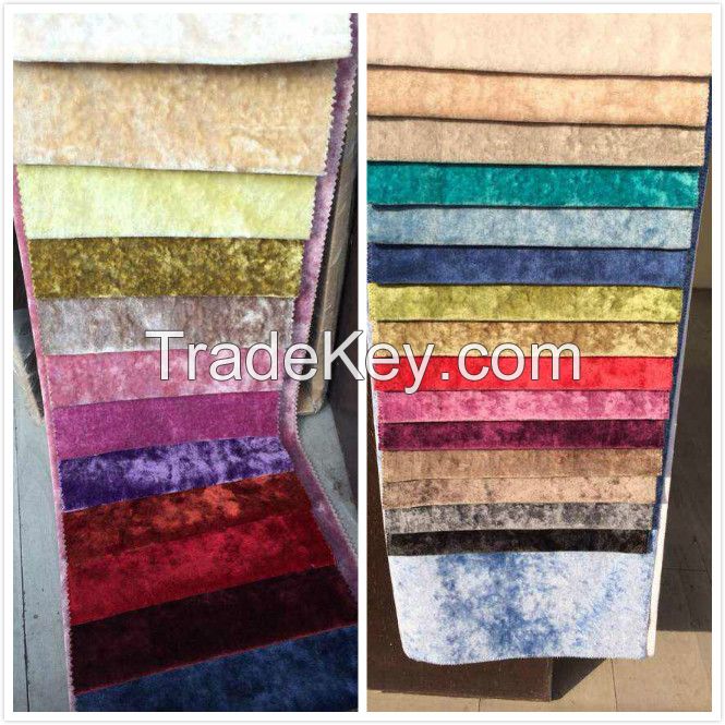 Home textile multicolors plain velvet for sofa fabric...upholestery