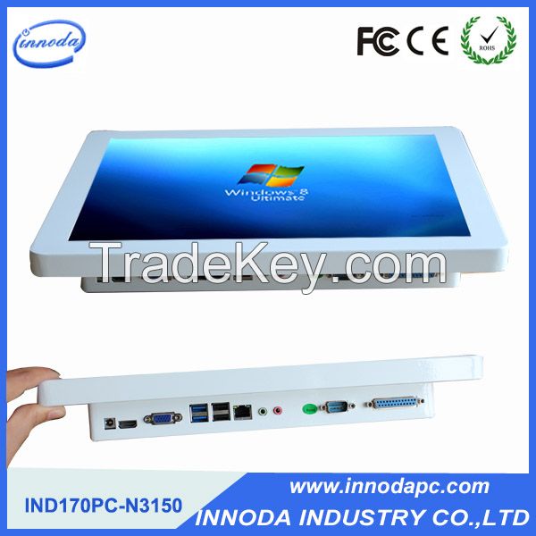 Desktop Resistve Touch Screeen Computer 1 COM 1 LPT Metal Case Embeded Panel PC All-In-One Industrial Pc With 1.9Ghz Processor