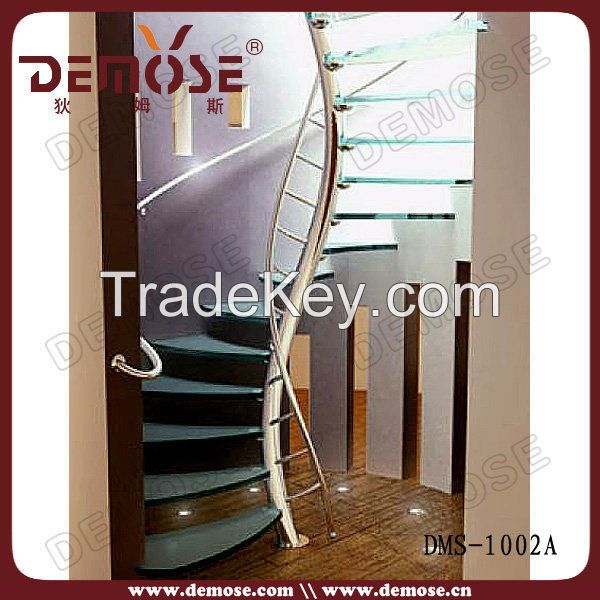 Steel Glass Spiral Staircase