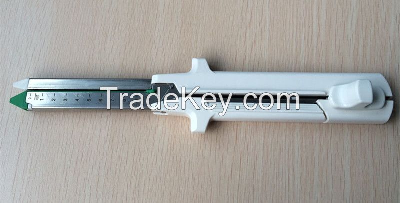 Disposable endoscope linear cutter stapler