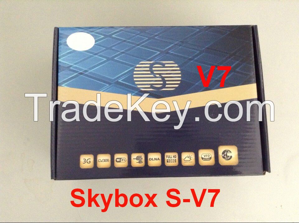 SKYBOX V7 Satellite Receiver VFD Support 2xUSB WEB TV