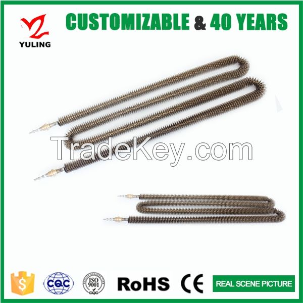 440v stainless steel finned tubular heating element for industrial heater