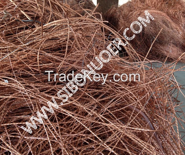 Copper Wire Scrap 99.9%  Min