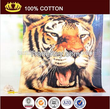 wholesale 21s cotton velour reactive printed beach towel