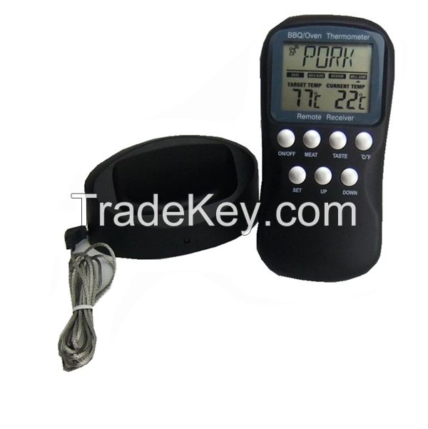 Digital wireless thermometer with alarm