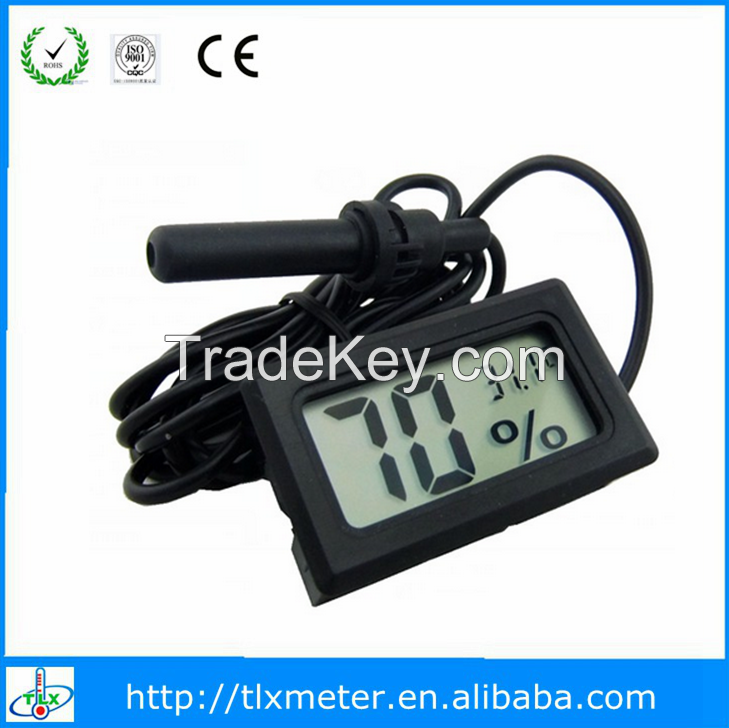 Mini digital lcd hygrometer with thermometer