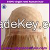 Golden Hair 5A High Quality  Long Blonde Human Hair Wig For Women
