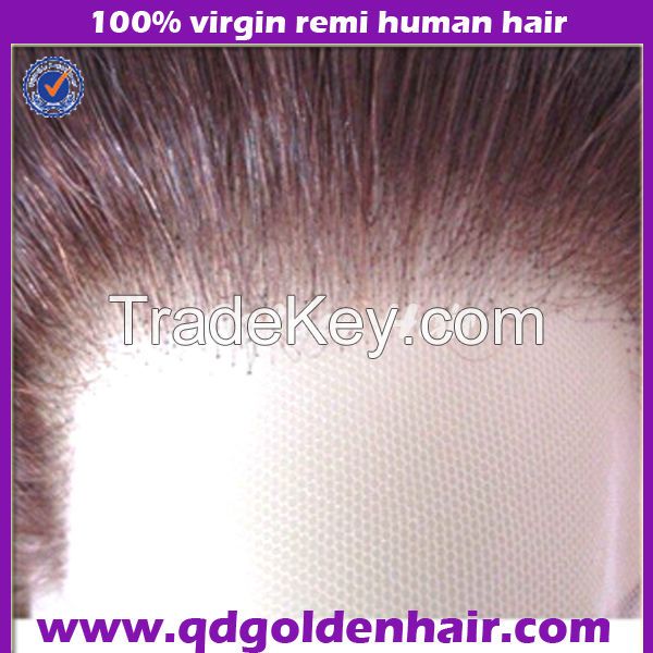 Golden Hair High Quality Virgin Remy Full Lace Brazilian Human Hair Wig 