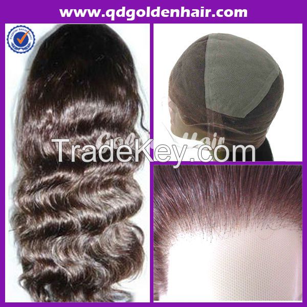 100% High Quality Virgin Remy Human Hair Full Lace Wig