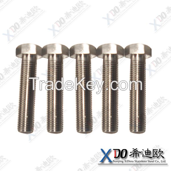 316L China hardware stainless steel hex bolt