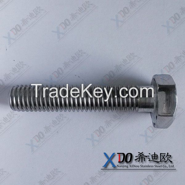 904L China hardware stainless steel hex bolt with nut