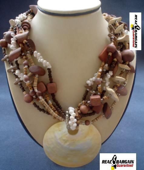 Philippine Shell Necklace MOP Mother of Pearls Abalone Paua Shells