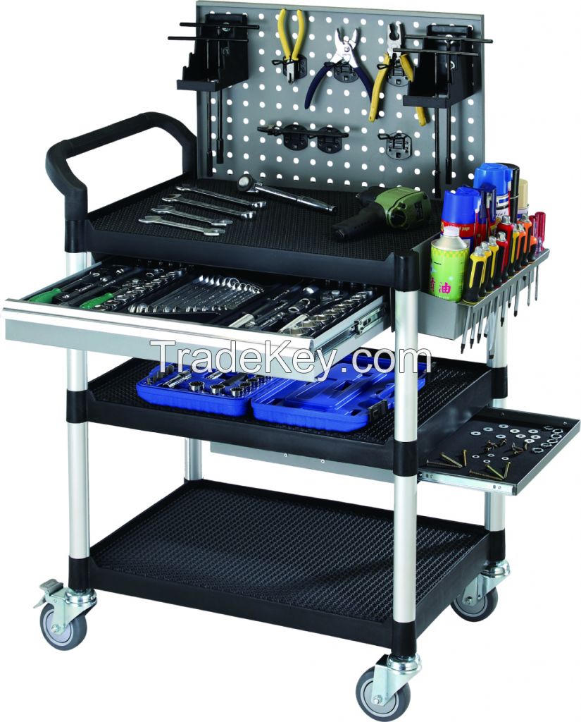 HS-931B Heavy Duty 3 Tiers Cart Trolley Tool Cabinet