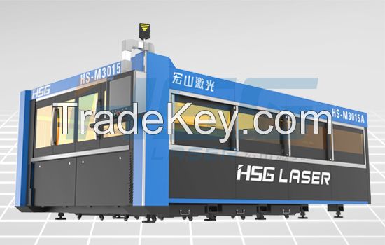 Full-protection fiber laser cutting machine HS-M3015A