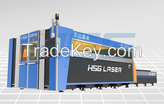 Full-protection and high-speed fiber laser cutting machine 