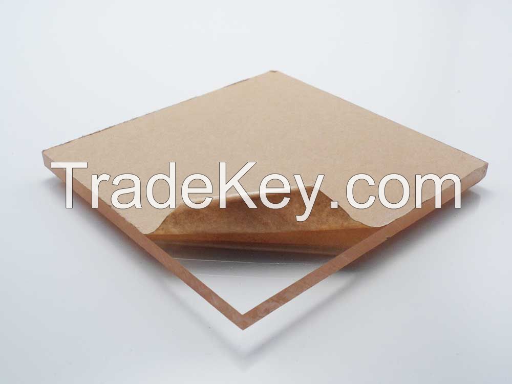 Polystyrene, acrylic and polycarbonate sheet