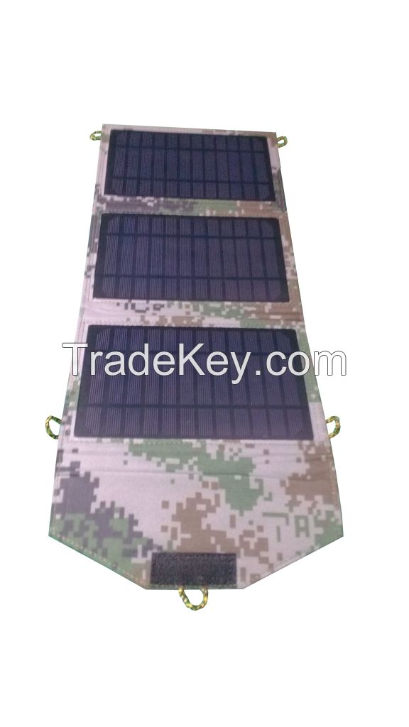 Folding Portable Solar Panel Charger Bag for Cell Phone Charging 10W