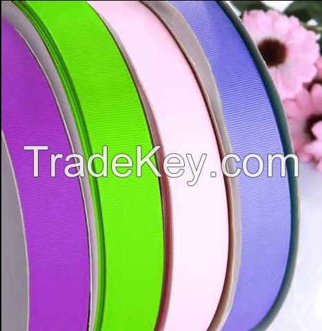 100% polyester grosgrain ribbon