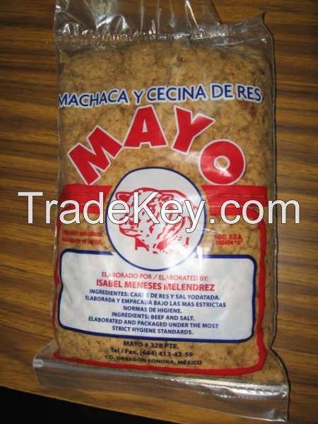 Machaca y Cecina de Res Mayo (Dry meat and beef jerky)